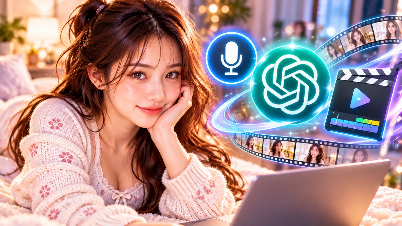 【ChatGPTだけでAI動画編集】字幕・テロップ付き解説スライド動画を自動生成